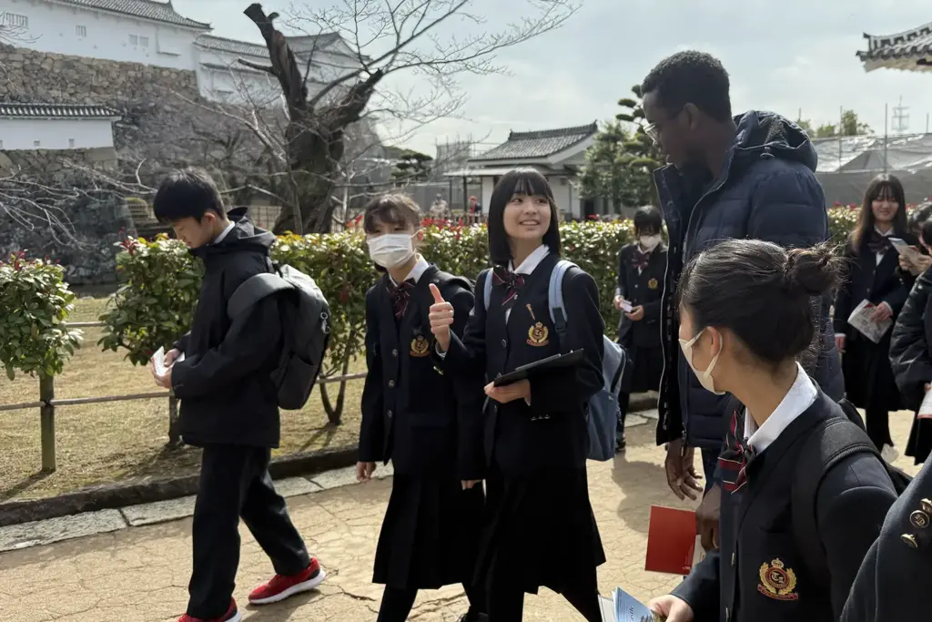 姫路城を英語で案内する
